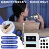 Appareil de thérapie magnétique MYOslim avec combo ondes de choc et 9 têtes de massage - Utilisation à domicile, soulagement de la douleur, relaxation musculaire, physiothérapie
