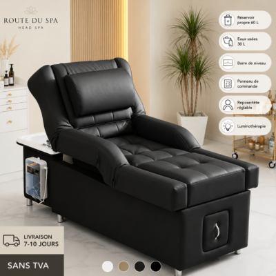 Salon tête Spa cheveux lavage lit pédicure Massage pieds Spa shampooing chaise en Stock