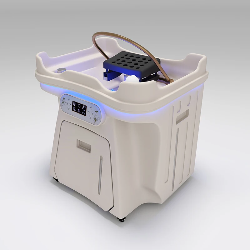 BAC HEAD SPA MIKU - Chaise de lavage de cheveux avec circulation d'eau pour spa capillaire, chaise de coiffure. Station de lavage de cheveux portable, petite et mobile, avec chaise pour thérapie mobile – Image 3